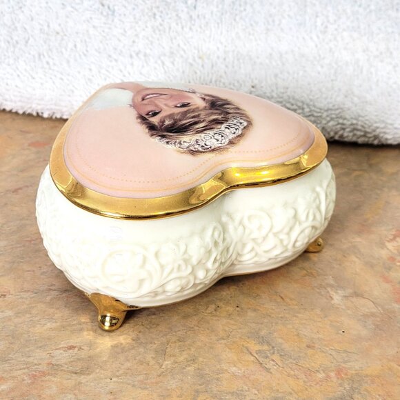 Princess Diana Music Box Candle In The Wind Trinket Porcelain Ardleigh Elliott - Picture 10 of 15